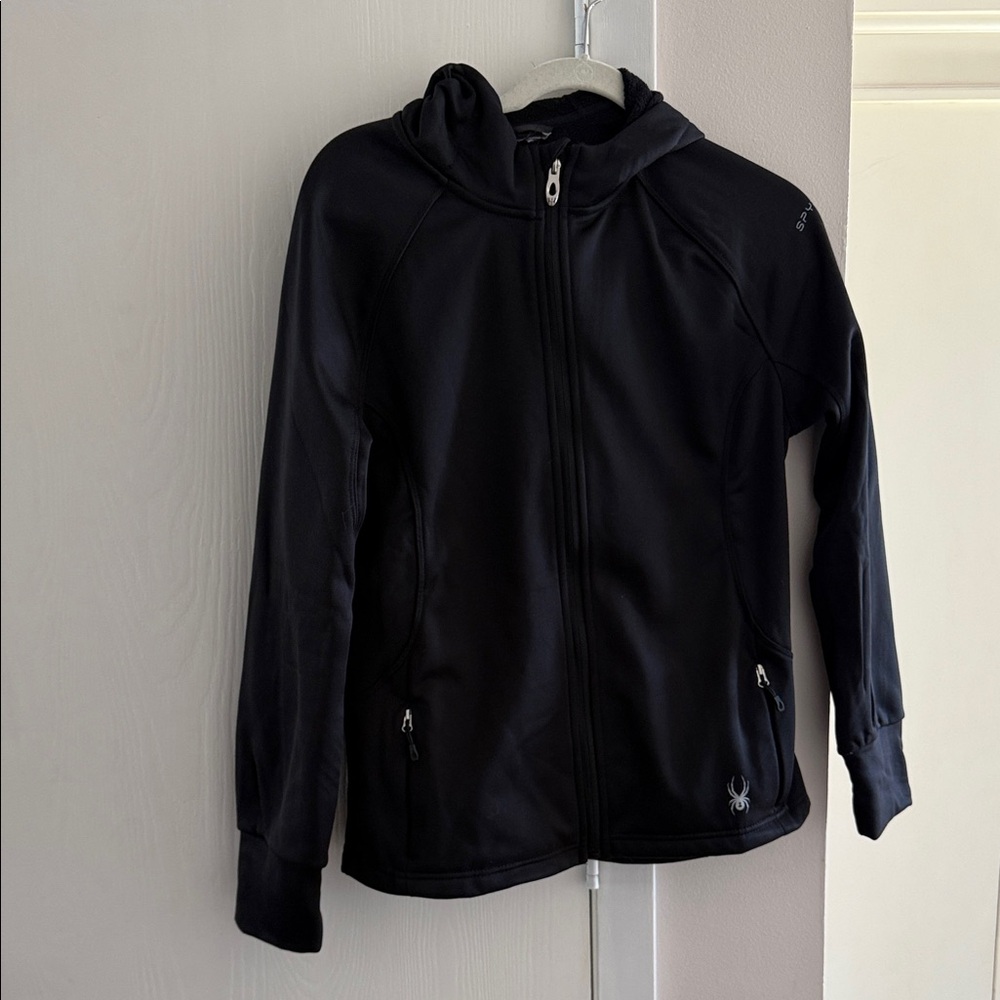 Spyder Black Full-Zip Hoodie